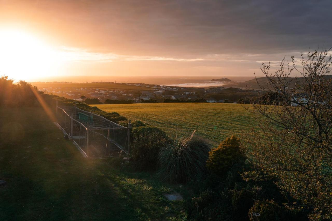 Spacious Sea-View Apt. Overlooking St Ives Bay Gwithian Exteriör bild