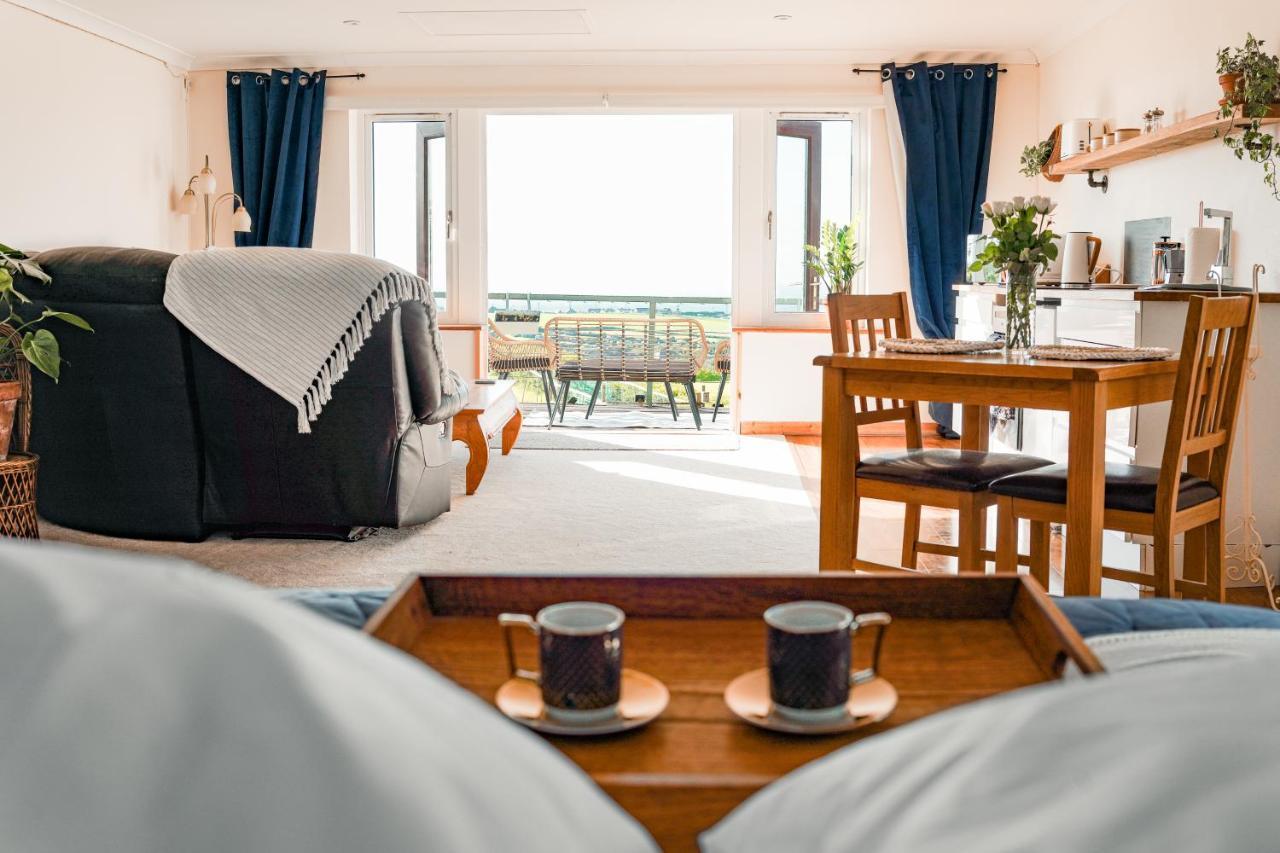 Spacious Sea-View Apt. Overlooking St Ives Bay Gwithian Exteriör bild